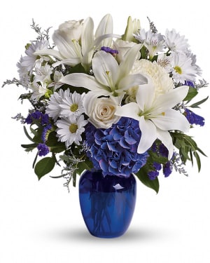 Beautiful in Blue Flower Bouquet