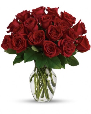 Enduring Passion - 12 Red Roses Flower Bouquet