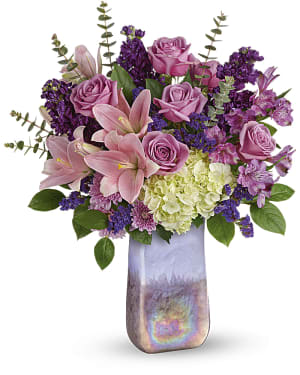 Teleflora's Purple Swirls Bouquet Flower Bouquet