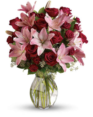 Lavish Love Bouquet with Long Stemmed Red Roses Flower Bouquet