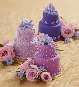 The FTD® Veronica™ Mini Cake Décor Flower Bouquet