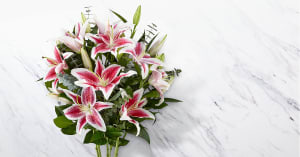 Up Among the Stars Lily Bouquet Flower Bouquet