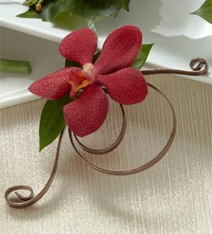 The FTD® Red Mokara Boutonniere Flower Bouquet