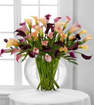 Flawless Luxury Calla Lily Bouquet - 45 Stems - VASE INCLUDED Flower Bouquet