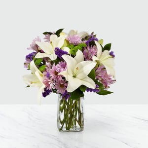 Lavender Fields Mixed Flower Bouquet - Vase Included Flower Bouquet