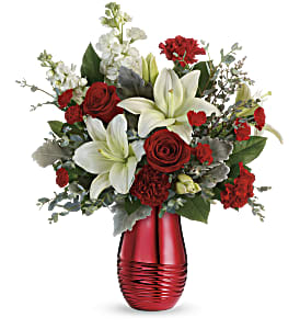 Radiantly Rouge Flower Bouquet