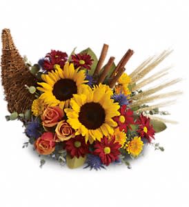 Classic Cornucopia Flower Bouquet