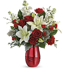 Radiantly Rouge Flower Bouquet