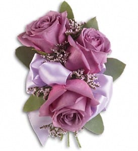 Soft Lavender Corsage Flower Bouquet