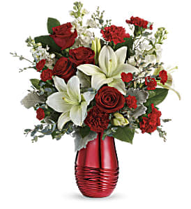 Radiantly Rouge Flower Bouquet