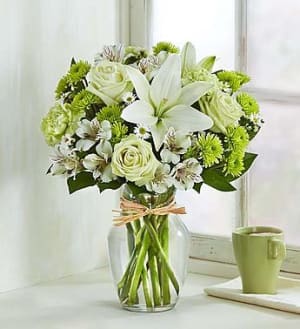 Serene Green™ Flower Bouquet