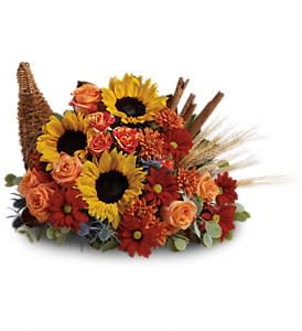 Classic Cornucopia Flower Bouquet