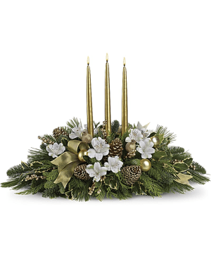 Royal Christmas Centerpiece Flower Bouquet