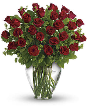 My Perfect Love - Long Stemmed Red Roses Flower Bouquet