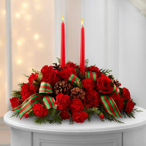 The FTD® Holiday Classics™ Centerpiece by Better Homes and Gardens® Flower Bouquet