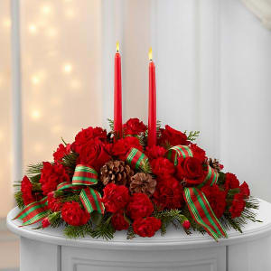 The FTD® Holiday Classics™ Centerpiece by Better Homes and Gardens® Flower Bouquet