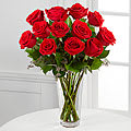 The Long Stem Red Rose Bouquet by FTD® - VASE INCLUDED Flower Bouquet