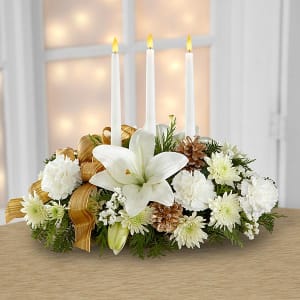 The Seasons Glow™ Centerpiece by FTD® Flower Bouquet