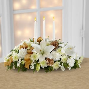 The Seasons Glow™ Centerpiece by FTD® Flower Bouquet