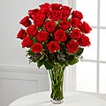 The Long Stem Red Rose Bouquet by FTD® - VASE INCLUDED Flower Bouquet