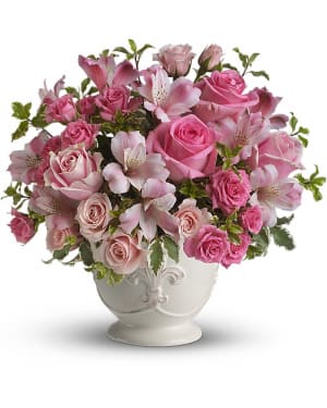 Teleflora's Pink Potpourri Bouquet With Roses Flower Bouquet