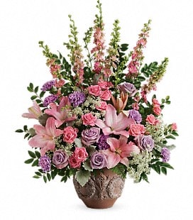 TELEFLORA'S SOFT BLUSH Flower Bouquet