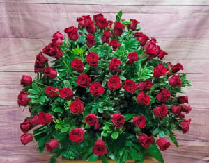 HA-20 Arreglo de ocho docenas de rosas rojas Flower Bouquet