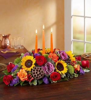 Garden of Grandeur™ for Fall Centerpiece Flower Bouquet