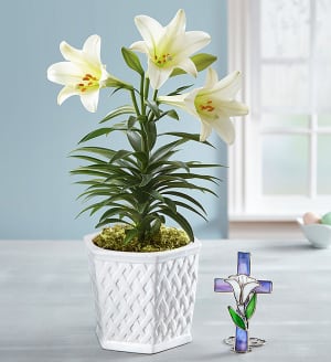 Easter Blessing Lily
 Flower Bouquet