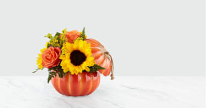 Harvest Traditions™ Pumpkin Flower Bouquet