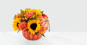 Harvest Traditions™ Pumpkin Flower Bouquet