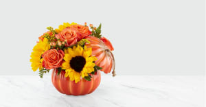 Harvest Traditions™ Pumpkin Flower Bouquet