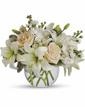 Isle of White Flower Arrangement Isle of White Flower Bouquet
