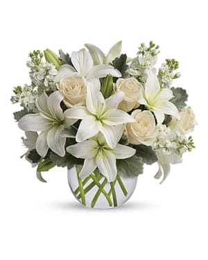 Isle of White Flower Arrangement Isle of White Flower Bouquet