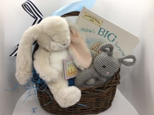 Baby Boy Gift Basket Flower Bouquet