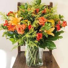 Fall Spectacular Vase Flower Bouquet