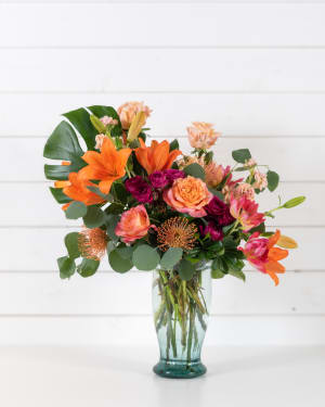  Papaya  Flower Bouquet