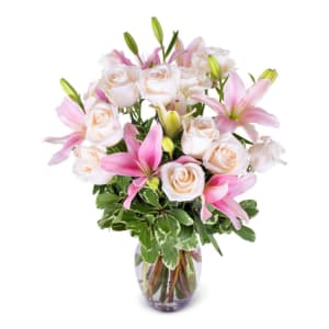 Lily & Rose Romance Flower Bouquet