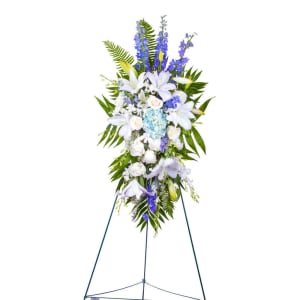 Serene and Graceful Funeral Spray Flower Bouquet