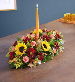 Fields Of Europe For Fall Centerpiece Flower Bouquet