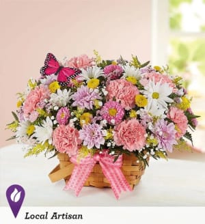 Blossoming Blooms™ Basket Flower Bouquet