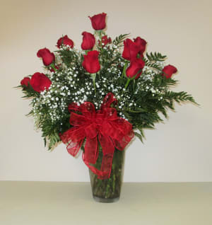 Two Dozen Red Roses Flower Bouquet