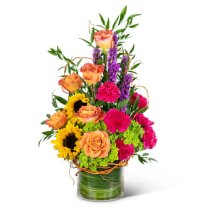 Treasured Memories Vase Flower Bouquet