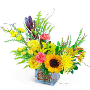 Sun-Kissed Garden Flower Bouquet