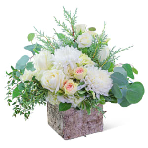 Blushing in Birch Flower Bouquet