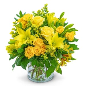 Canary Glow Flower Bouquet