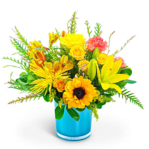 Sun-Kissed Topaz Flower Bouquet