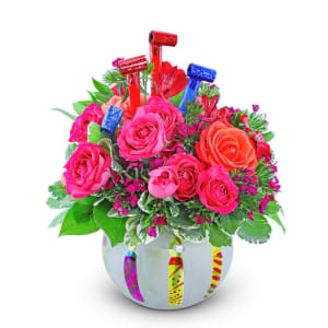 Blow Out the Candles Keepsake Flower Arrangement Blow Out the Candles Keepsake Flower Bouquet