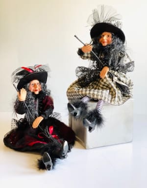 Witch Figure Flower Bouquet