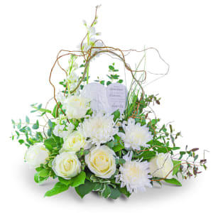 Safe Haven Heart Keepsake Flower Arrangement Safe Haven Heart Keepsake Flower Bouquet